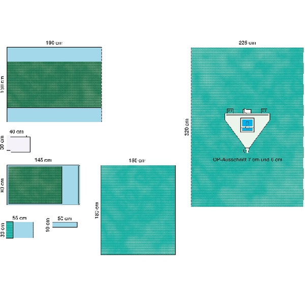 КОМПЛЕКТ ОПЕРАЦИОННОГО БЕЛЬЯ ДЛЯ АРТРОСКОПИИ С ВСТРОЕННЫМ МЕШКОМ image