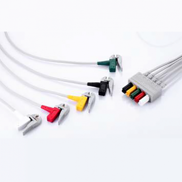 КАБЕЛЬ НА 5 ОТВЕДЕНИЙ ВЗРОСЛЫЙ/ПЕДИАТРИЧЕСКИЙ (ЗАЖИМ) 1 МЕТР image