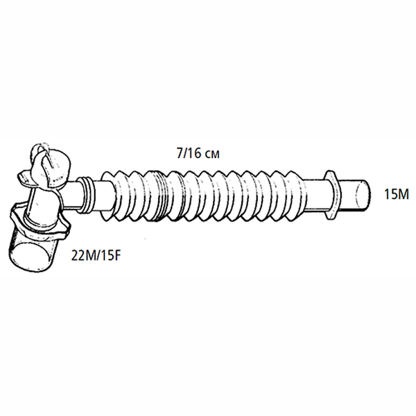 УГЛОВЫЕ КОННЕКТОРЫ РАСТЯЖИМЫЕ С ПОРТАМИ ДЛЯ САНАЦИИ И БРОНХОСКОПИИ image