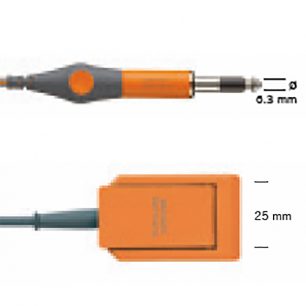 КАБЕЛЬ ДЛЯ НЕЙТРАЛЬНЫХ ЭЛЕКТРОДОВ ПАЦИЕНТА REM (ДВУХСЕКЦИОННЫХ) ERBE VIO image