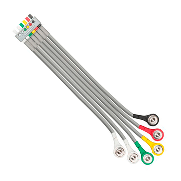 КАБЕЛЬ ПАЦИЕНТА НА 6 ОТВЕДЕНИЙ С КНОПКАМИ image