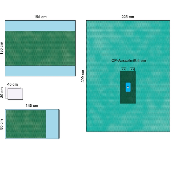 КОМПЛЕКТ ОПЕРАЦИОННОГО БЕЛЬЯ ДЛЯ ОПЕРАЦИИ НА КИСТИ/СТОПЕ image