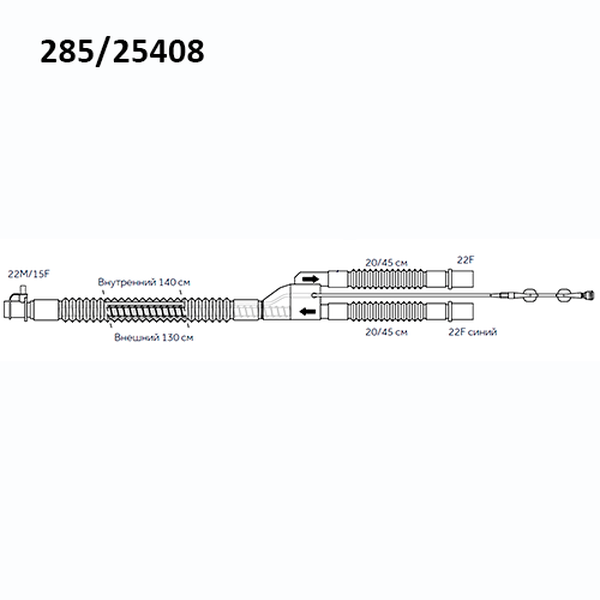 ДЫХАТЕЛЬНЫЕ КОНТУРЫ КОАКСИАЛЬНЫЕ 3-В-1 image