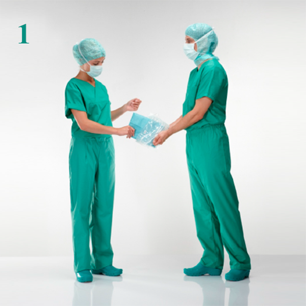 ХАЛАТ ХИРУРГИЧЕСКИЙ - КАК ПРАВИЛЬНО НАДЕТЬ image