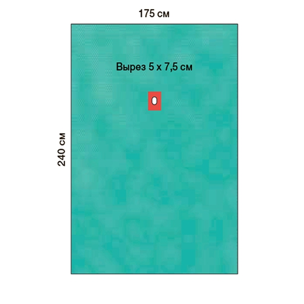 ПРОСТЫНЯ ХИРУРГИЧЕСКАЯ ДЛЯ ОПЕРАЦИЙ ЛОР image