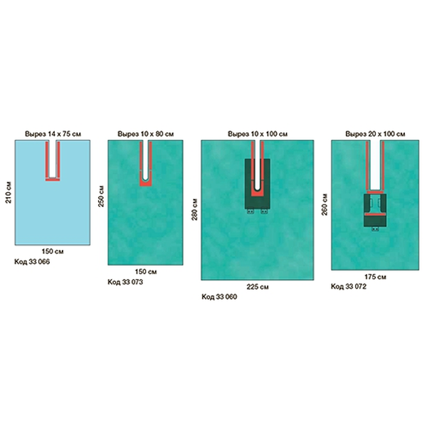 ПРОСТЫНИ ОПЕРАЦИОННЫЕ С ВЫРЕЗОМ image