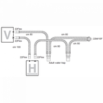 ДЫХАТЕЛЬНЫЕ КОНТУРЫ ПВХ ВЗРОСЛЫЕ ДЛЯ ИВЛ С ДВУМЯ ВЛАГОСБОРНИКАМИ image