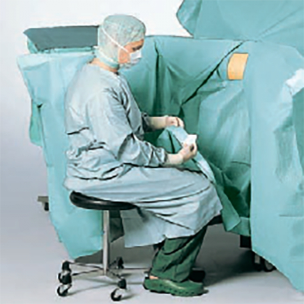 ХАЛАТ ХИРУРГИЧЕСКИЙ ОПЕРАЦИОННЫЙ (С ДОПОЛНИТЕЛЬНОЙ ЗАЩИТОЙ) image