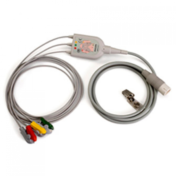 КАБЕЛЬ ЭКГ 3 ОТВЕДЕНИЯ С ЗАЖИМАМИ 989803143171 image