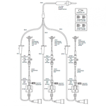 НАБОРЫ ДЛЯ ИЗМЕРЕНИЯ ИНВАЗИВНОГО ДАВЛЕНИЯ ARGON GABARITH С ТРЕМЯ ДАТЧИКАМИ image