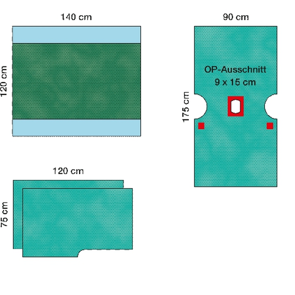 КОМПЛЕКТ ХИРУРГИЧЕСКОГО БЕЛЬЯ ДЛЯ ЦИСТОСКОПИИ image