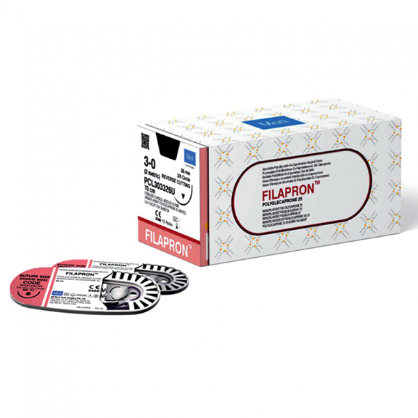 НИТЬ ХИРУРГИЧЕСКАЯ МОНОНИТЬ РАССАСЫВАЮЩАЯСЯ FILAPRON (ПОЛИГЛЕКАПРОН) image