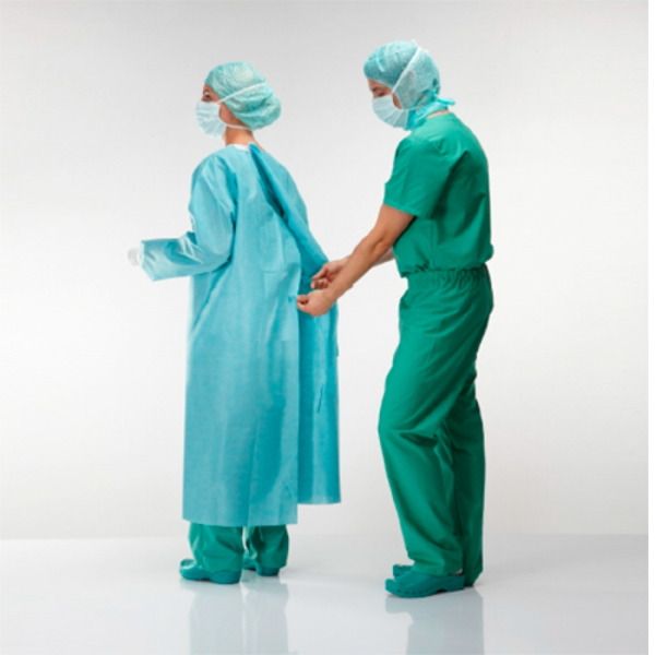 ХАЛАТ ХИРУРГИЧЕСКИЙ - КАК ПРАВИЛЬНО НАДЕТЬ image