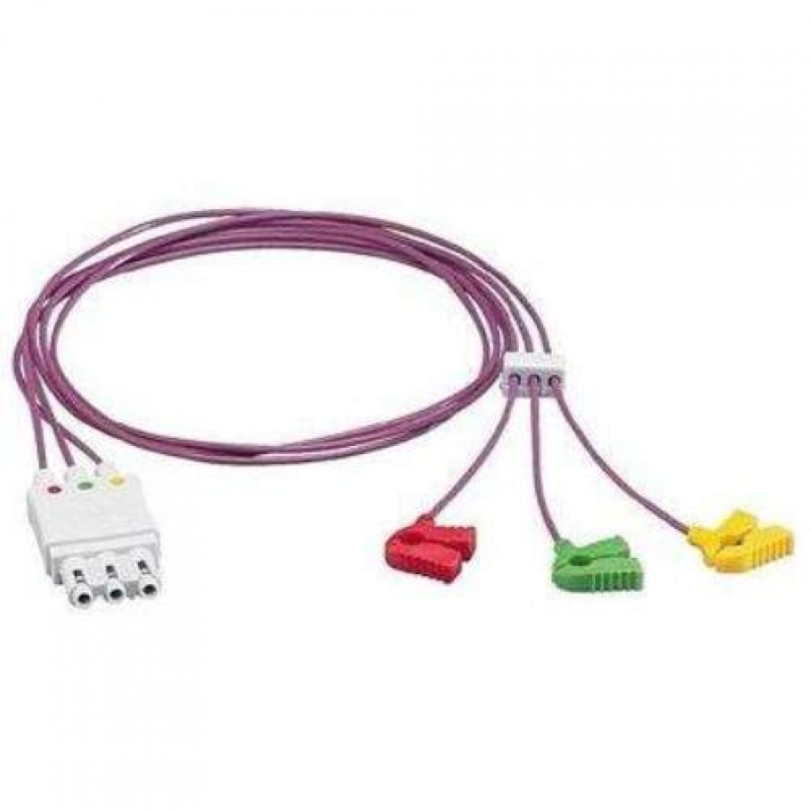 КАБЕЛЬ ЭКГ НА 3 ОТВЕДЕНИЯ С ЗАЖИМАМИ 989803144951