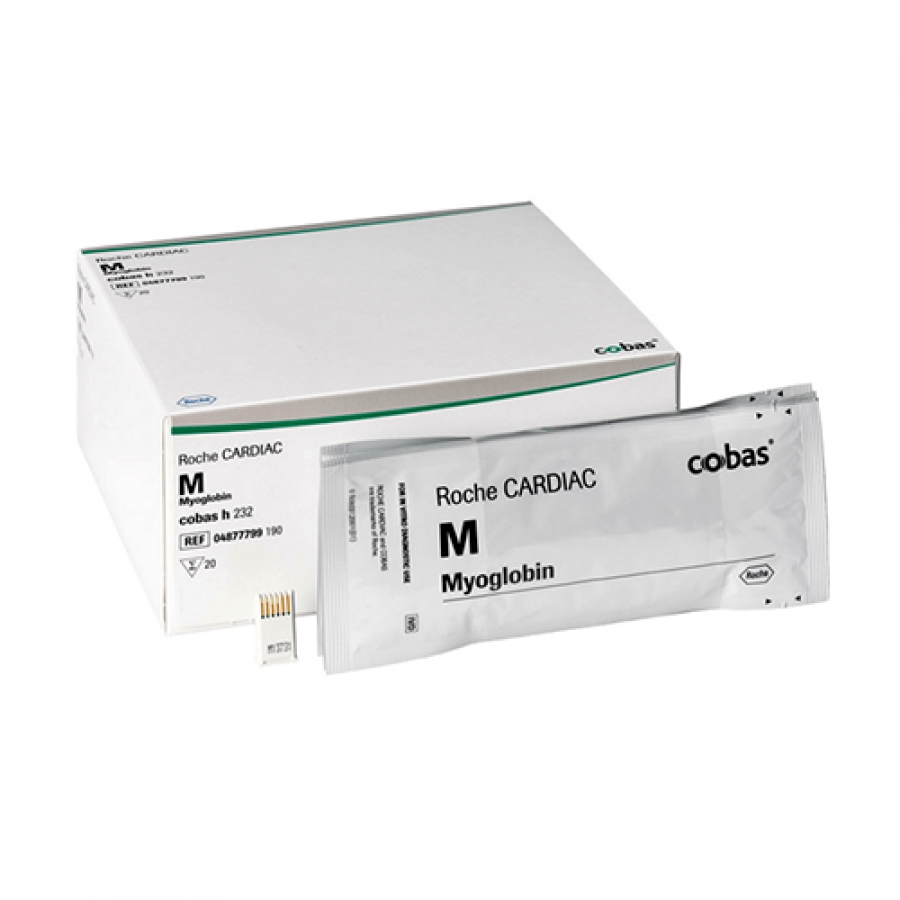 ТЕСТ-ПОЛОСКИ ДЛЯ КОЛИЧЕСТВЕННОГО ОПРЕДЕЛЕНИЯ МИОГЛОБИНА COBAS H 232 (ROCHE CARDIAC M MYOGLOBIN)