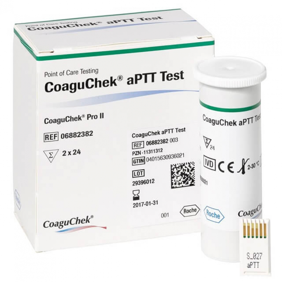 ТЕСТ-ПОЛОСКИ ДЛЯ ОПРЕДЕЛЕНИЯ АЧТВ COAGUCHEK PRO II (COAGUCHEK APTT TEST)
