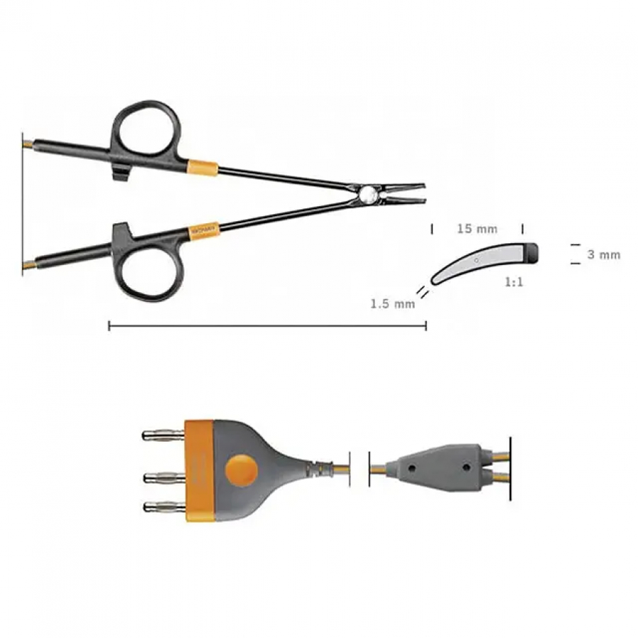 ЛИГИРУЮЩИЙ ИНСТРУМЕНТ ДЛЯ ОТКРЫТОЙ ХИРУРГИИ TISSUESEAL 16 СМ (АВТОКЛАВИРУЕМЫЙ)