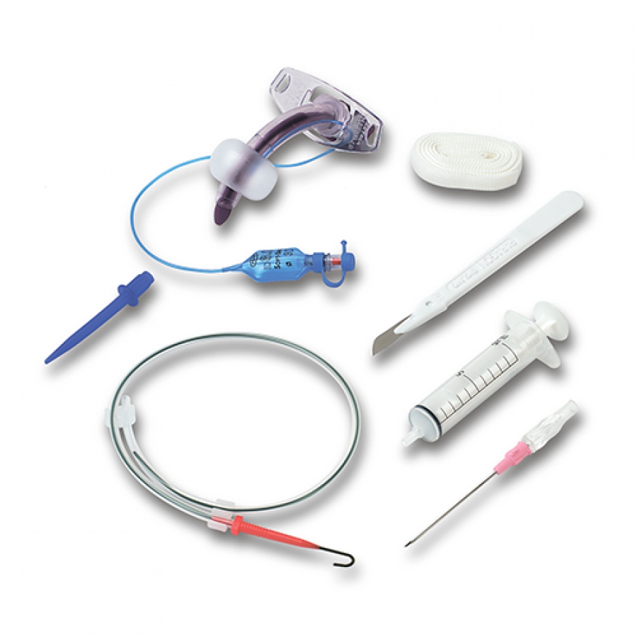 НАБОРЫ ДЛЯ ТРАХЕОСТОМИИ ПО МЕТОДИКЕ ГРИГГСА ТРУБКА BLUE LINE ULTRA БЕЗ ЗАЖИМА 100/543