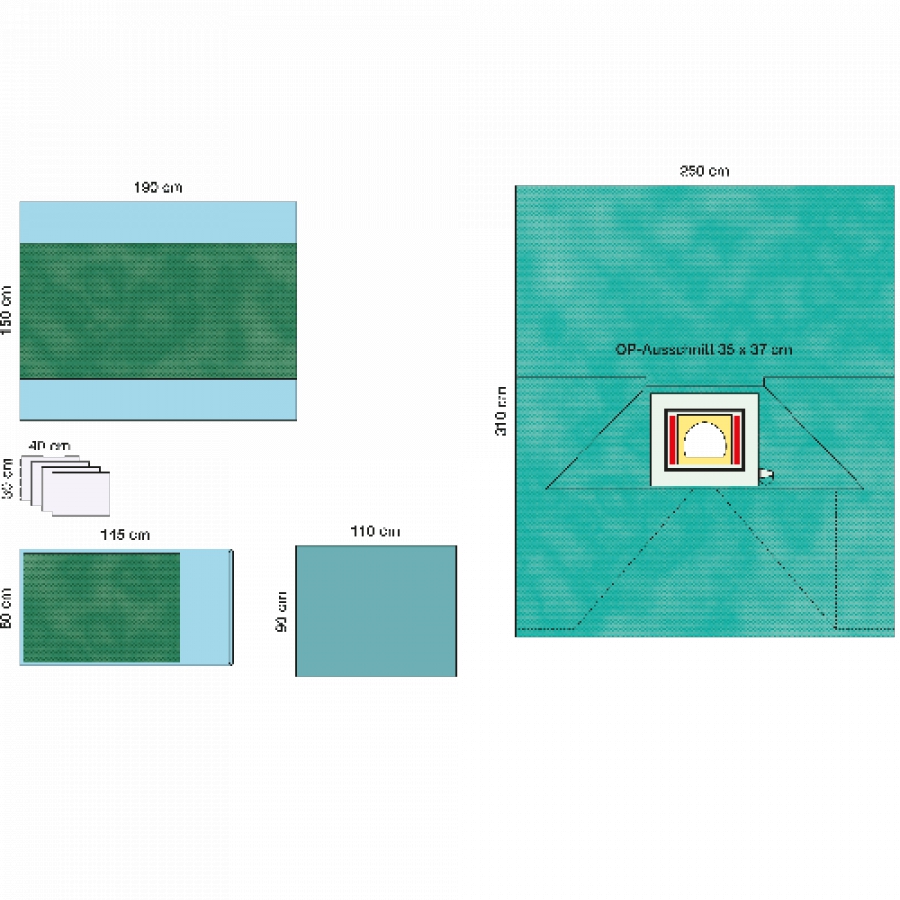 КОМПЛЕКТ ОПЕРАЦИОННОГО БЕЛЬЯ ДЛЯ КЕСАРЕВА СЕЧЕНИЯ 2