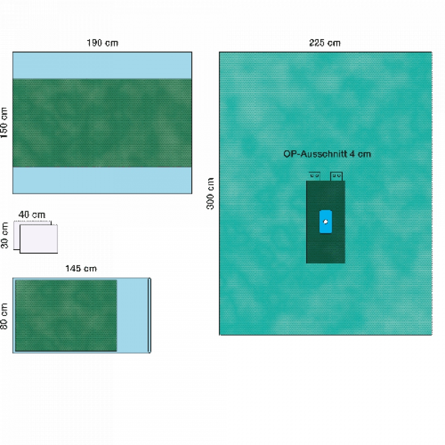 КОМПЛЕКТ ОПЕРАЦИОННОГО БЕЛЬЯ ДЛЯ ОПЕРАЦИИ НА КИСТИ/СТОПЕ