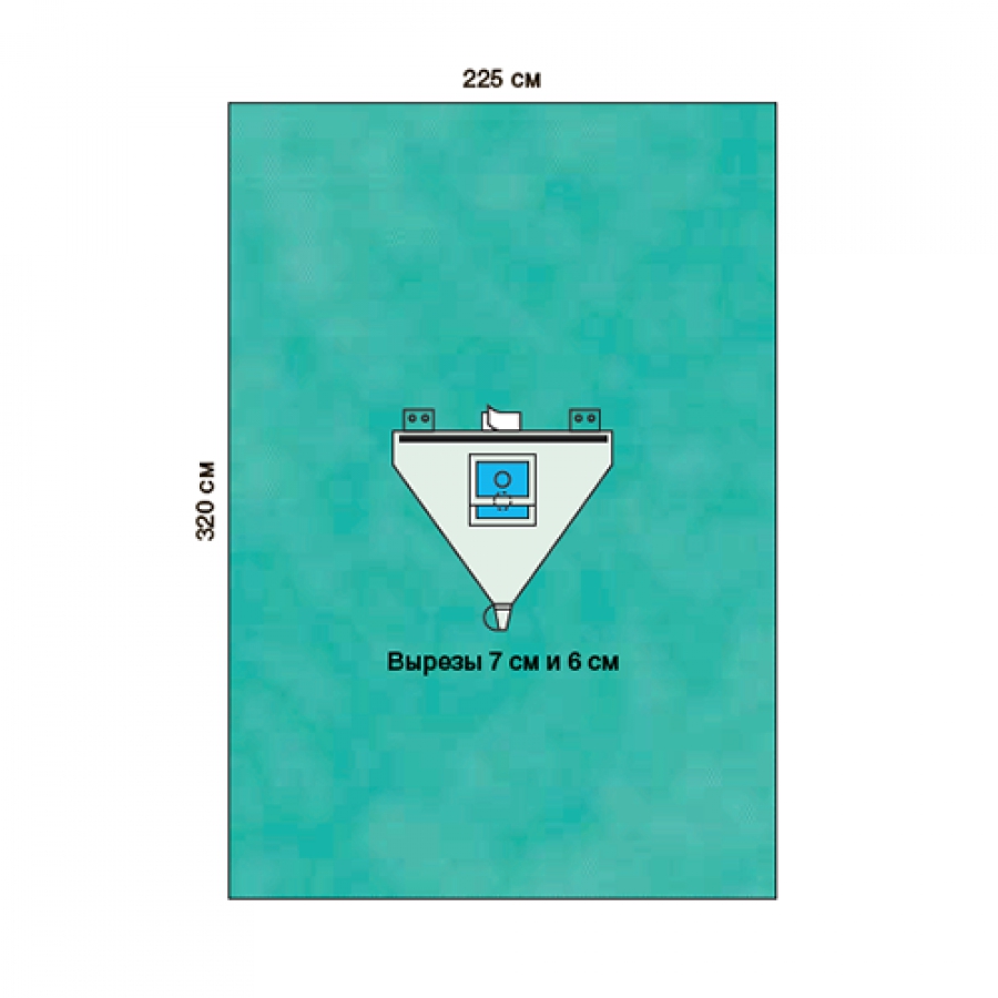 ПРОСТЫНЯ ДЛЯ АРТРОСКОПИИ ПЛЕЧА С ВСТРОЕННЫМ МЕШКОМ